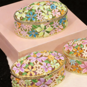 Filigree Enamel Jewelry Box