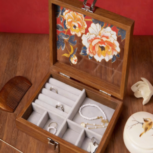 Chinese-Style Filigree and Enamel Jewelry Box