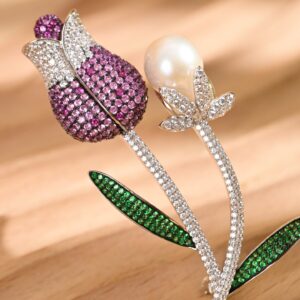 Tulip Flower Brooch
