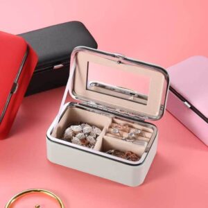 PU Leather Travel Jewelry Organizer Case