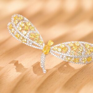 Yellow Butterfly Brooch