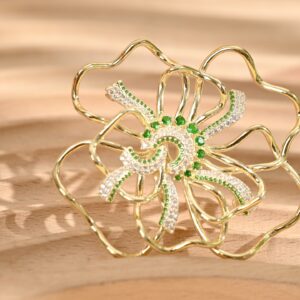 Satin Ribbon Bloom Brooch